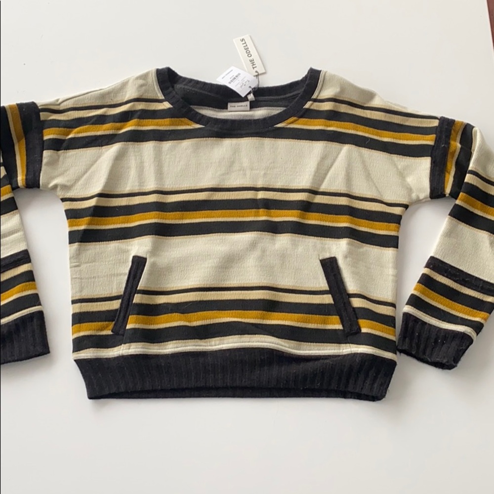 Vintage striped oversized sweater